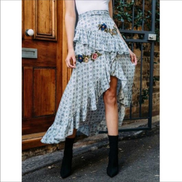 Jaase Dresses & Skirts - JAAse Boho Style Asymmetrical Ruffled Skirt